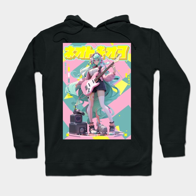 SAIKOU GROUPIE GAL 2 - NEOTOKIO3 BEST BAND | Anime Manga Music Cute Anime Pop Art Otaku Culture | PROUD OTAKU Hoodie by PROUD OTAKU